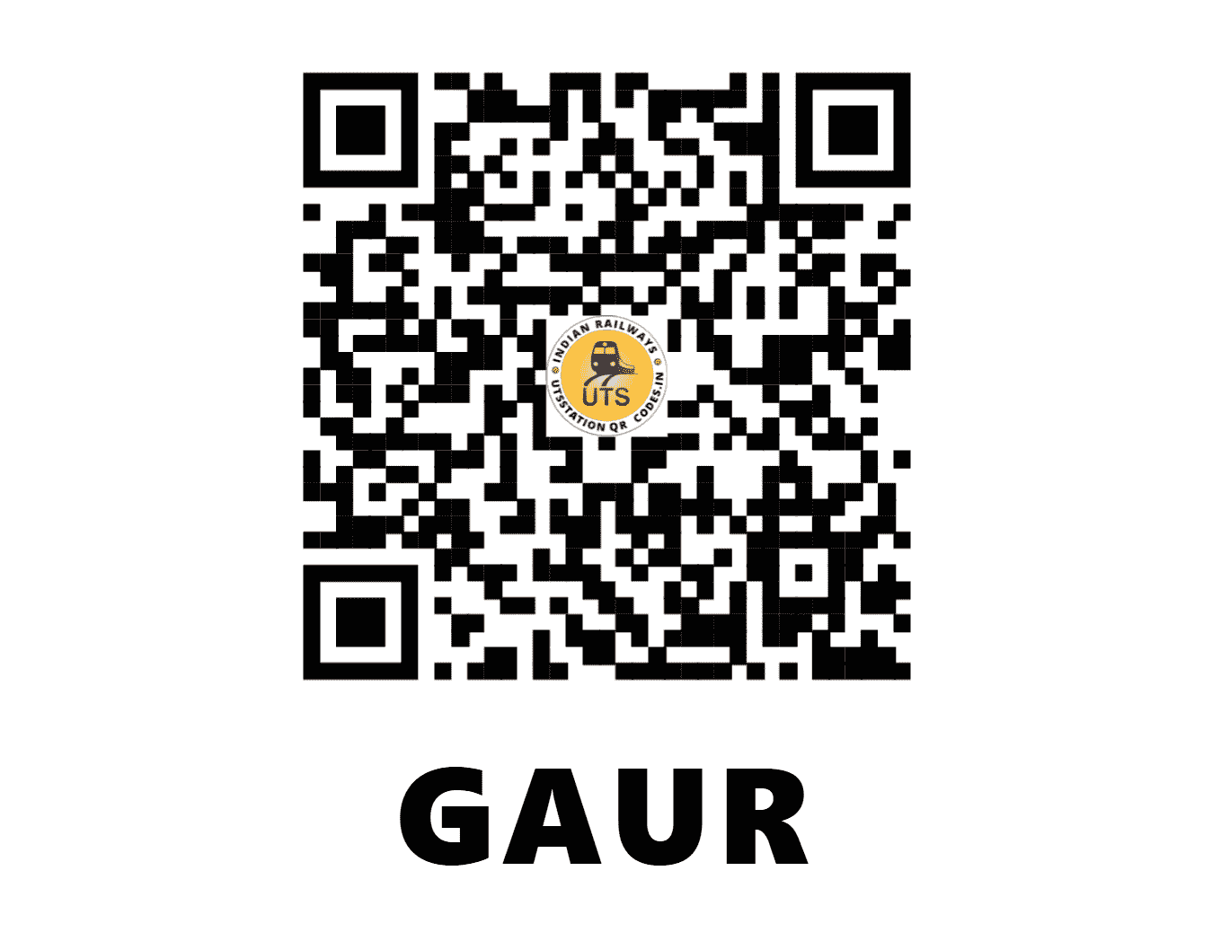 UTS QR Code for GAUR - GAUR (NE - UTTAR PRADESH)